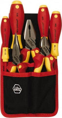 Wiha - 7 Piece Insulated Plier Set - Comes in Clamshell - Exact Tool & Supply