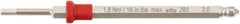 Wiha - 2mm Hex Screwdriver Bit - 6mm Drive, 75mm OAL - Exact Tool & Supply