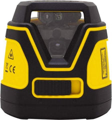 Stanley - 3 Beam 165' Max Range Self Leveling Line Laser - Red Beam, 1/8" at 30' Accuracy, 10" Long x 8" Wide x 7-1/2" High, Battery Included - Exact Tool & Supply