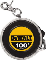 DeWALT - 100' x 3/8" Tape Measure - 1/8" Graduation - Exact Tool & Supply