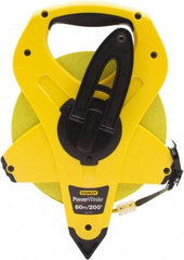 Stanley - 200' x 1/2" Tape Measure - 1/16" Graduation, Inch & Metric Graduation Style - Exact Tool & Supply