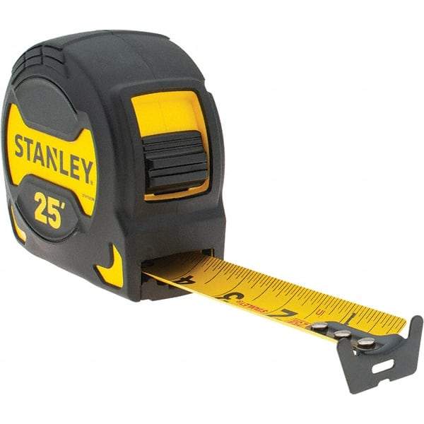 Stanley - 25' x 1-1/8" Tape Measure - 1/16" Graduation, Inch Graduation Style - Exact Tool & Supply