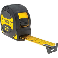 Stanley - 25' x 1-1/8" Tape Measure - 1/16" Graduation, Inch Graduation Style - Exact Tool & Supply