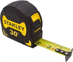 Stanley - 30' x 1-1/8" Tape Measure - 1/16" Graduation, Inch Graduation Style - Exact Tool & Supply