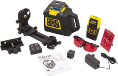 Stanley - 2,000' Measuring Range, 1/16" at 100' Accuracy, Self-Leveling Rotary Laser - ±5° Self Leveling Range, 150, 300 & 600 RPM, 1 Beam, NiCad Battery Included - Exact Tool & Supply