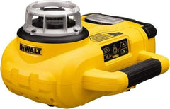 DeWALT - 1,500' Measuring Range, 1/8" at 100' Accuracy, Self-Leveling Rotary Laser - ±5° Self Leveling Range, 60, 250 & 600 RPM, 1 Beam, Lithium-Ion Battery Included - Exact Tool & Supply