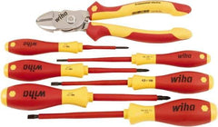 Wiha - 7 Piece Insulated Driver & Bicut Hand Tool Set - Comes in Clamshell - Exact Tool & Supply