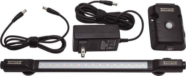 Proto - Tool Box Plastic LED Hutch Light Kit - 8-3/4" Wide x 13-9/16" Deep x 2-3/8" High, Black, For Hutches - Exact Tool & Supply