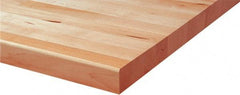 Proto - Tool Box Solid Maple with Laminated Edge Hardwood Worktop - 33-3/4" Wide x 25" Deep x 1-1/2" High, Brown, For 34" Wide Roller Cabinets - Exact Tool & Supply