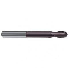 10mm Dia. - 100mm OAL 2 FL 30 Helix Firex Carbide Ball Nose End Mill - Exact Tool & Supply