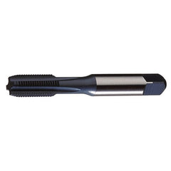 ‎1/4-28 UNF 4 Flute H3 HSS (M4) CNC For Cast Iron & Harder Materials Straight Flute Tap- Steam Oxide over Nitride - Exact Tool & Supply