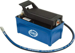 Kurt - 5,000 psi Hydraulic Pump & Jack - 127 Cu In Oil Capacity, Use with Double & Single Acting Cylinders, Advance, Hold & Retract - Exact Tool & Supply