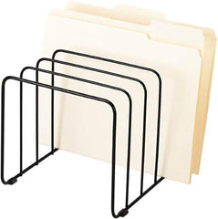 FELLOWES - Black Inclined File Sorter - Steel - Exact Tool & Supply