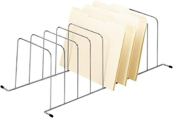 FELLOWES - Silver Inclined File Sorter - Wire Mesh - Exact Tool & Supply
