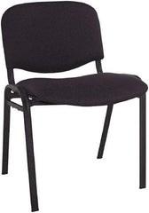 ALERA - Acrylic Black Stacking Chair - Black Frame, 19-3/4" Wide x 21" Deep x 30-3/8" High - Exact Tool & Supply