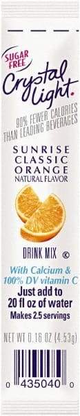 Crystal Light - On the Go, Sunrise Orange, .16 oz Packets, 30/Box - Exact Tool & Supply
