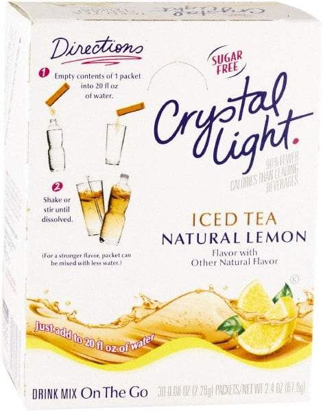 Crystal Light - On the Go, Iced Tea, .16 oz Packets, 30/Box - Exact Tool & Supply