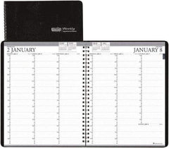 House of Doolittle - 26 Sheet, 8-1/2 x 11", Weekly Planner - Black - Exact Tool & Supply
