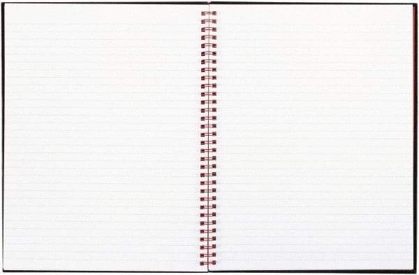 Black n Red - 70 Sheet, 8-1/2 x 11", Legal (Style) Hardbound Notebook - Black - Exact Tool & Supply
