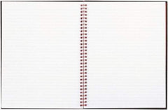 Black n Red - 70 Sheet, 8-1/2 x 11", Legal (Style) Hardbound Notebook - Black - Exact Tool & Supply