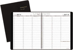 AT-A-GLANCE - 26 Sheet, 5-1/2 x 8-1/2", Accounting Book - Black - Exact Tool & Supply