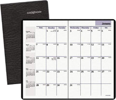 DayMinder - 24 Sheet, 8-1/8 x 10-7/8", Monthly Planner - Black - Exact Tool & Supply