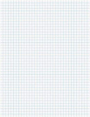 TOPS - 50 Sheet, 8-1/2 x 11", Quadrille Quadrille Pads - White - Exact Tool & Supply