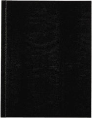 Blueline - 150 Sheet, 5 x 8", College Ruled Executive Notebook - Black - Exact Tool & Supply