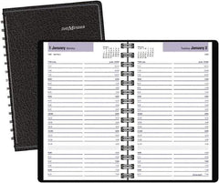 DayMinder - 312 Sheet, 11 x 17", Accounting Book - Black - Exact Tool & Supply