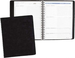 AT-A-GLANCE - 26 Sheet, 8-1/4 x 10-7/8", Appointment Book - Black - Exact Tool & Supply