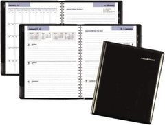 DayMinder - 26 Sheet, 6-7/8 x 8-3/4", Weekly/Monthly Planner - Black - Exact Tool & Supply