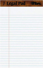 TOPS - 50 Sheet, 5 x 8", Narrow Perforated Style Ruled Pads - White - Exact Tool & Supply