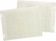 Wilson Jones - 100 Sheet, 11 x 17", Accounting Sheets - Green - Exact Tool & Supply