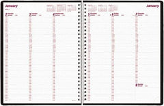 Brownline - 26 Sheet, 3-1/4 x 6-1/4", Weekly Planner - Black - Exact Tool & Supply
