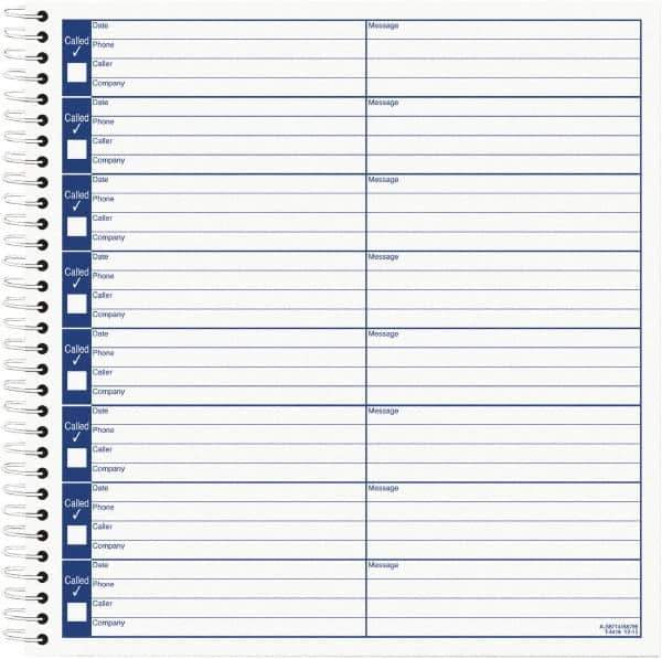 TOPS - 800 Sheet, 15-1/2 x 22-3/4", Log Book - White - Exact Tool & Supply