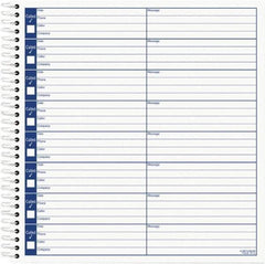 TOPS - 800 Sheet, 15-1/2 x 22-3/4", Log Book - White - Exact Tool & Supply