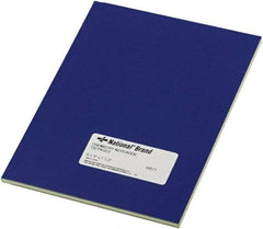 National Brand - 60 Sheet, 12-1/4 x 26", Narrow Chemistry Notebook - Blue - Exact Tool & Supply
