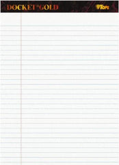 TOPS - 50 Sheet, 8-1/2 x 11-3/4", Legal/Wide (Style) Perforated Style Ruled Pads - White - Exact Tool & Supply