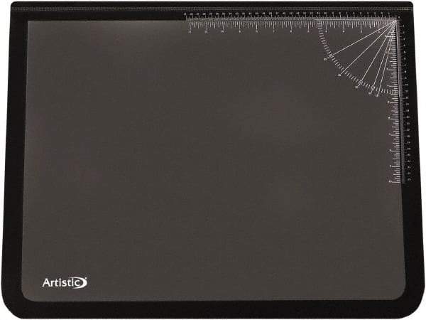 Artistic - 31" x 20" Black Desk Pad - Use with Desk - Exact Tool & Supply