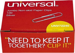 UNIVERSAL - 1-3/4" Wide Jumbo Binder Clip - Silver - Exact Tool & Supply