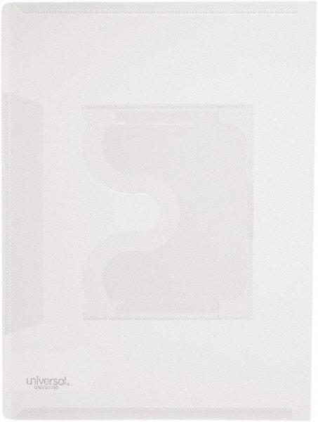 UNIVERSAL - 25 Piece Clear Project File w/CD-ROM Holder - 12" High x 9" Wide - Exact Tool & Supply