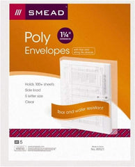 SMEAD - 9-3/4 x 11-5/8", Legal, Transparent Clear, Poly String & Button Envelope - Exact Tool & Supply