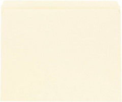 UNIVERSAL - 8-1/2 x 11", Letter Size, Manila, File Folders with Top Tab - 11 Point Stock, Straight Tab Cut Location - Exact Tool & Supply