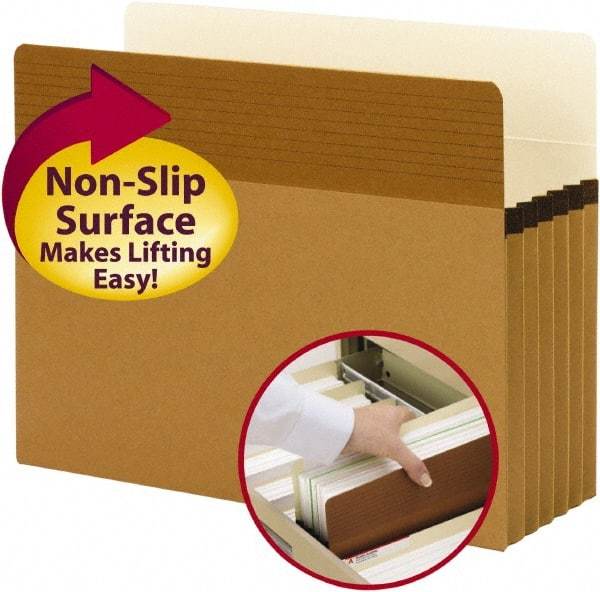 SMEAD - 8-1/2 x 11", Letter Size, Redrope, Pocket Folders - Straight Tab Cut Location - Exact Tool & Supply