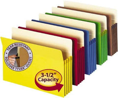 SMEAD - 9-1/2 x 14-1/2", Legal, Assorted Colors, Expansion Folders - Straight Tab Cut Location - Exact Tool & Supply