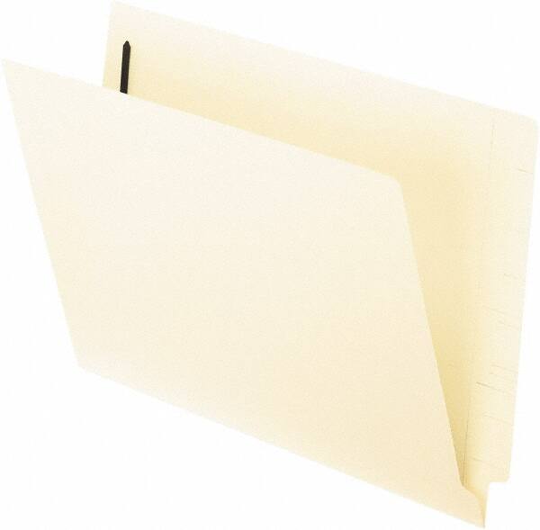 Pendaflex - 8-1/2 x 11", Letter Size, Manila, File Folders with End Tab - 11 Point Stock, Straight Tab Cut Location - Exact Tool & Supply