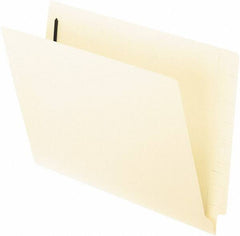 Pendaflex - 8-1/2 x 11", Letter Size, Manila, File Folders with End Tab - 11 Point Stock, Straight Tab Cut Location - Exact Tool & Supply