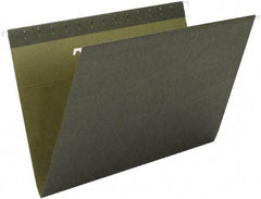 SMEAD - 8-1/2 x 11", Letter Size, Standard Green, Hanging File Folder - 11 Point Stock - Exact Tool & Supply