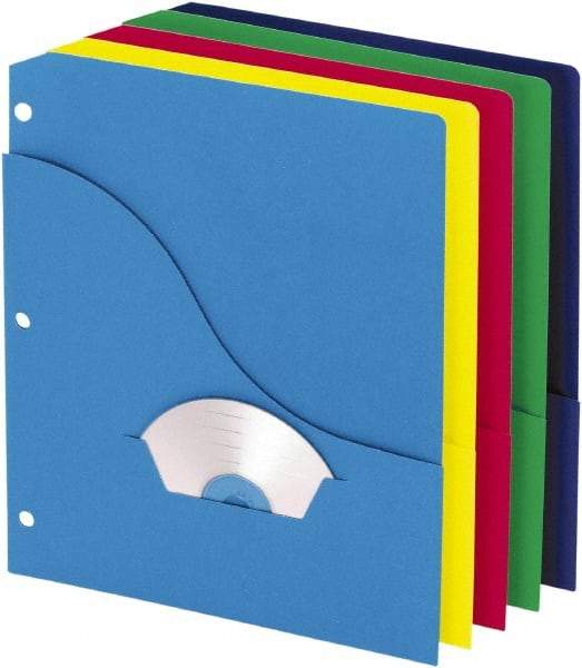 Pendaflex - 8-1/2 x 11", Letter Size, Assorted Colors, Project Folder - 11 Point Stock - Exact Tool & Supply