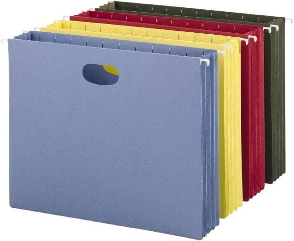 SMEAD - 8-1/2 x 11", Letter Size, Standard Green, Hanging File Folder - 11 Point Stock - Exact Tool & Supply
